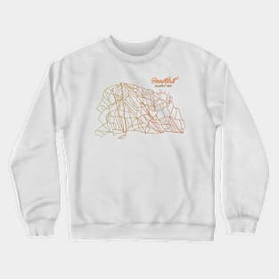 Snowbird Trail Map Crewneck Sweatshirt